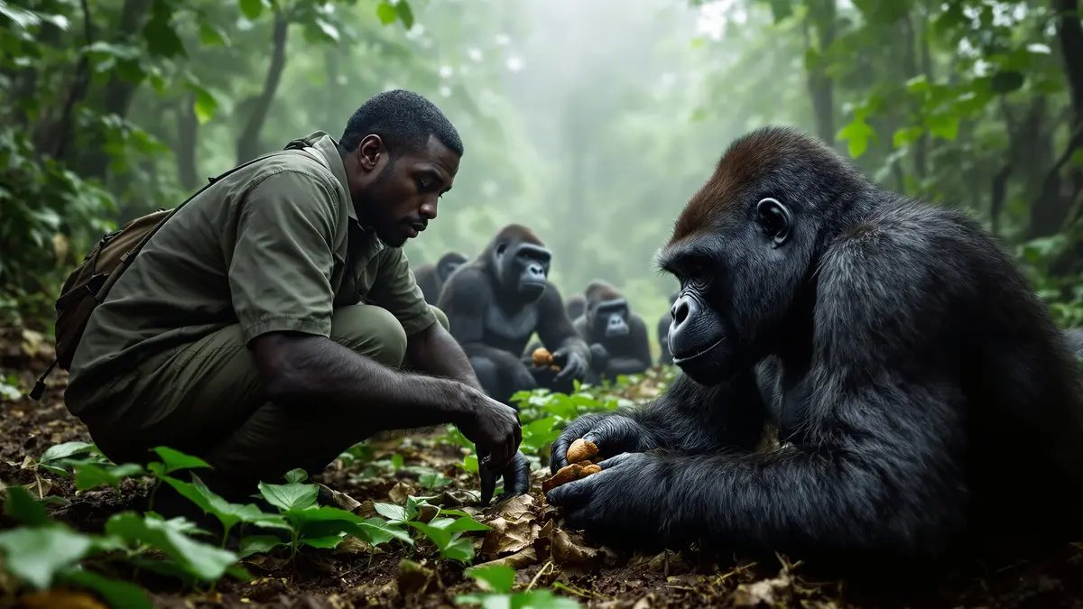 Gorilla’s in het wild: onderzoekers bevestigen verrassende smaakcultuur in het Congolese oerwoud