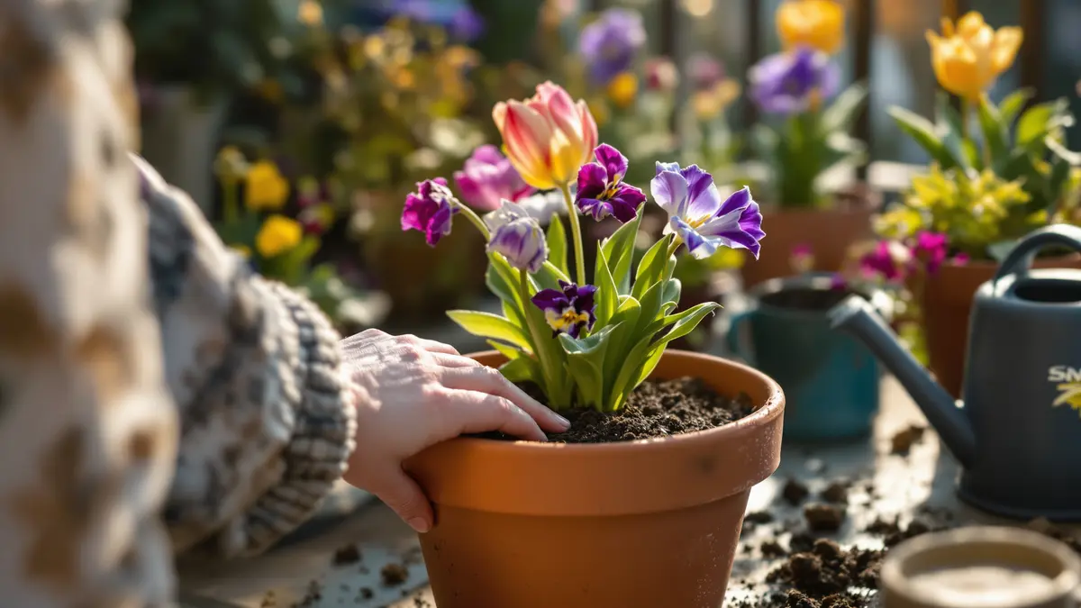 Mijn balkon zat vol beloftes, maar ik ontdekte dat één simpele aprilgewoonte mijn lentebloemen al voor de zomer kon verpesten.