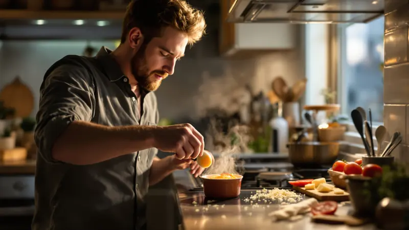 Je bent misleid: eieren uit de oven met tomaat en kaas zijn geen snel gerecht — ontdek waarom het beter is om de tijd te nemen om te koken.