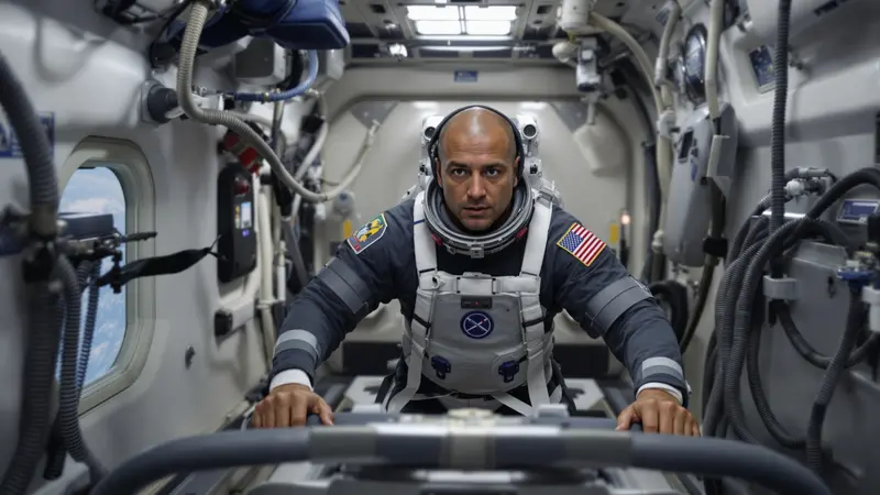 Doe 2,5 uur per dag aan sport in gewichtloosheid: ontdek de eenvoudige methode van astronauten om fit te blijven zonder ingewikkelde apparatuur.